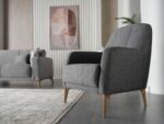ALIN Sofa Set armchair side view
